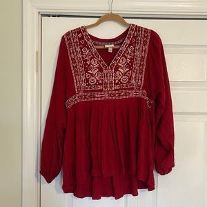 Embroidered top